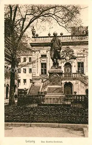 AK / Ansichtskarte Leipzig Goethe Denkmal Leipzig