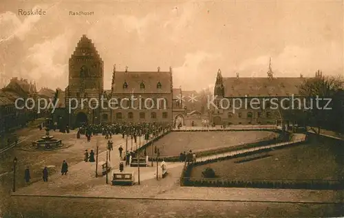 AK / Ansichtskarte Roskilde Rathaus Roskilde