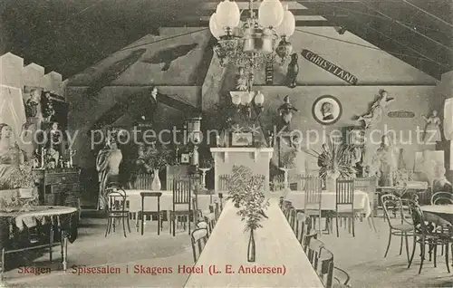 AK / Ansichtskarte Skagen Speisesaal Hotel Skagen