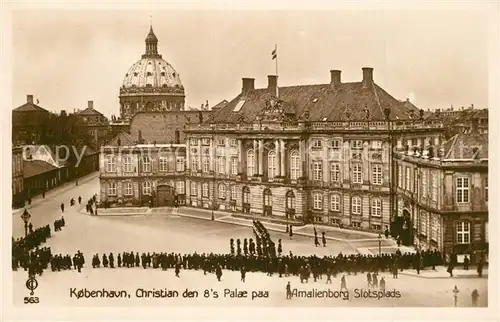 AK / Ansichtskarte Kobenhavn Amalienborg Slotspad Kobenhavn