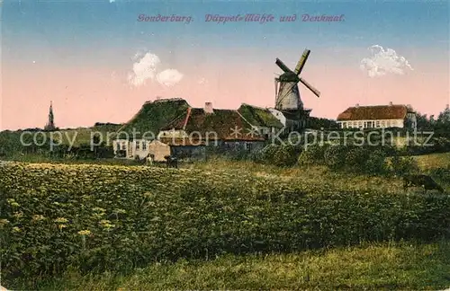 AK / Ansichtskarte Sonderborg Dueppel Muehle Denkmal Sonderborg