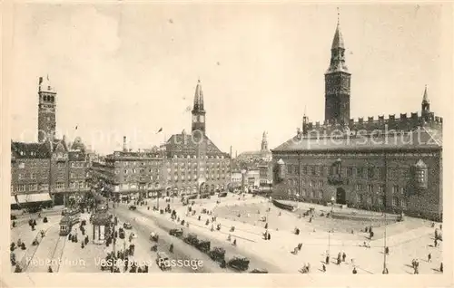 AK / Ansichtskarte Kobenhavn Vesterbros Passage Strassenbahn Kobenhavn