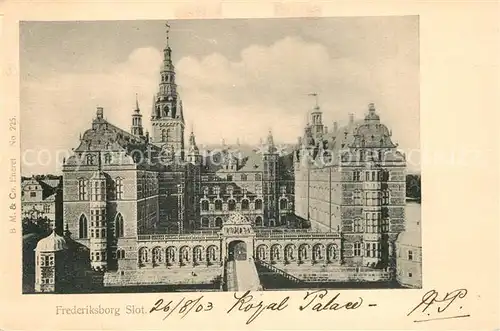 AK / Ansichtskarte Frederiksborg Slot Frederiksborg