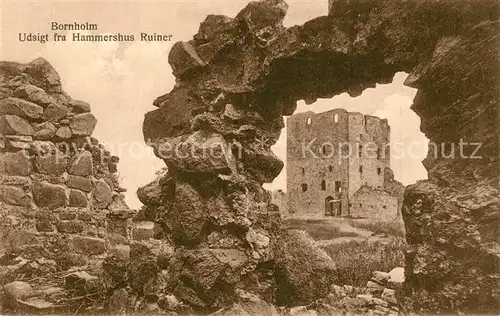 AK / Ansichtskarte Bornholm Ruine Hammershus Bornholm