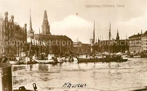 AK / Ansichtskarte Kobenhavn Holmens Kanal Kobenhavn
