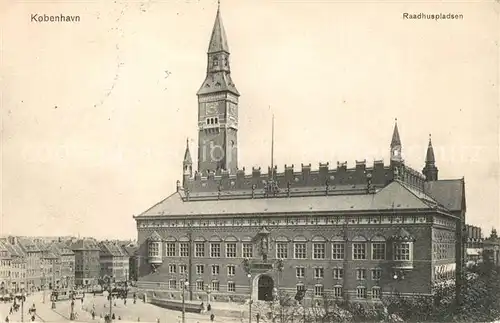 AK / Ansichtskarte Kobenhavn Raadhuspladsen Kobenhavn
