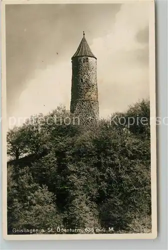 AK / Ansichtskarte Geislingen_Steige oedenturm Schwaebische Alb Geislingen_Steige