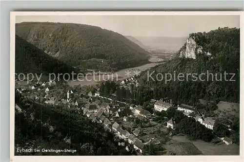 AK / Ansichtskarte Eybach_Geislingen_Steige Panorama Blick ins Tal Schwaebische Alb Eybach_Geislingen_Steige