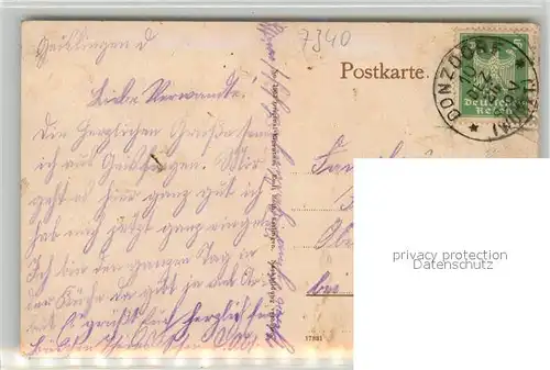 AK / Ansichtskarte Geislingen_Steige Panorama mit Blick zum oedenturm Schwaebische Alb Geislingen_Steige