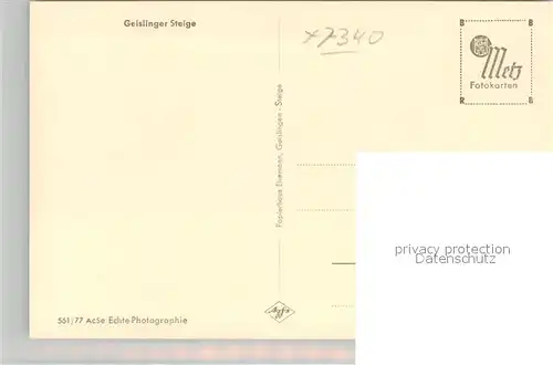 AK / Ansichtskarte Geislingen_Steige Panorama Blick ins Tal Eisenbahn Geislinger Steige Schwaebische Alb Geislingen_Steige