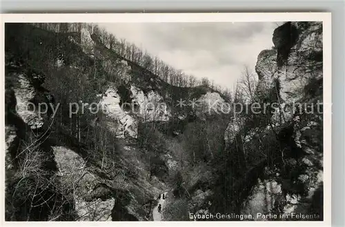 AK / Ansichtskarte Eybach_Geislingen_Steige Partie im Felsental Schwaebische Alb Eybach_Geislingen_Steige