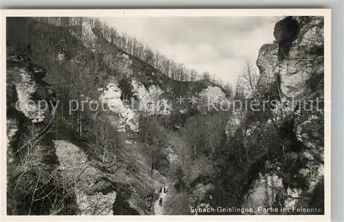 AK / Ansichtskarte Eybach_Geislingen_Steige Partie im Felsental Schwaebische Alb Eybach_Geislingen_Steige