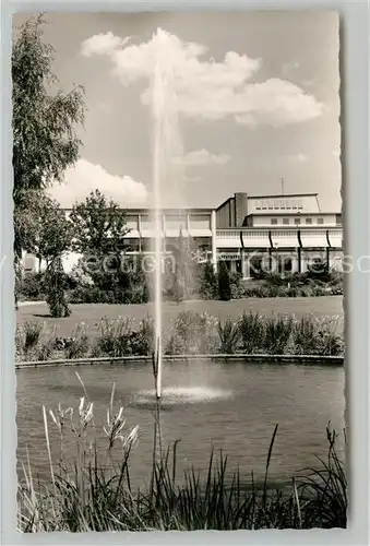 AK / Ansichtskarte Goeppingen Stadthalle Gaststaette Parkanlagen Fontaene Goeppingen