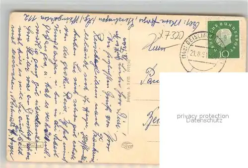 AK / Ansichtskarte Goeppingen Stadtpanorama mit Blick zum Hohenstaufen Goeppingen