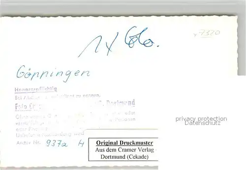 AK / Ansichtskarte Goeppingen Oberhofenkirche Ludwigsanlagen Park Goeppingen