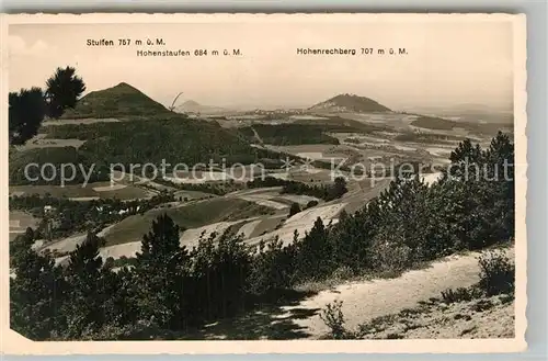 AK / Ansichtskarte Goeppingen Landschaftspanorama mit Stuifen Hohenstaufen Hohenrechberg Goeppingen