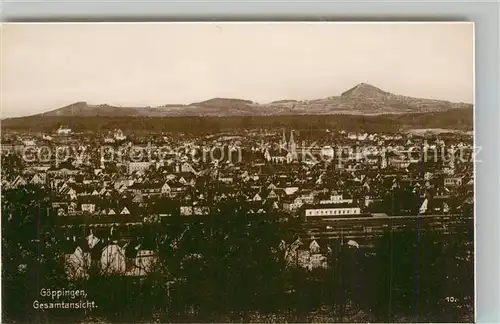 AK / Ansichtskarte Goeppingen Stadtpanorama mit Blick zum Hohenstaufen Trinks Postkarte Goeppingen