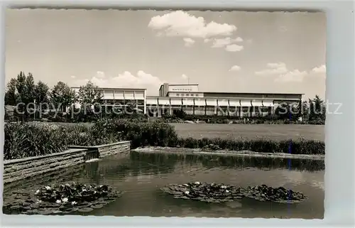AK / Ansichtskarte Goeppingen Stadthalle Seerosenteich Goeppingen