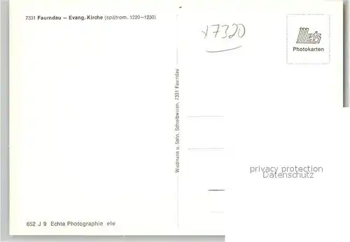 AK / Ansichtskarte Faurndau Evangelische Kirche Faurndau