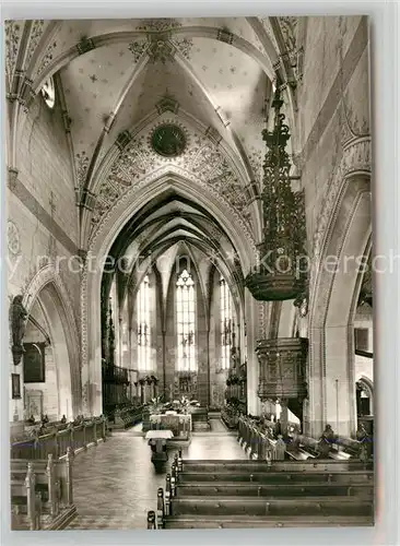 AK / Ansichtskarte Geislingen_Steige Stadtkirche Innenansicht Geislingen_Steige