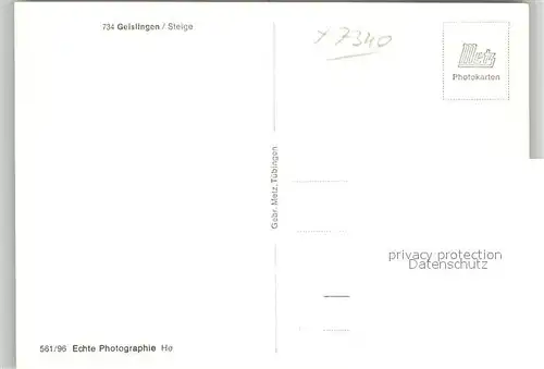 AK / Ansichtskarte Geislingen_Steige Panorama Blick ins Tal Schwaebische Alb Geislingen_Steige