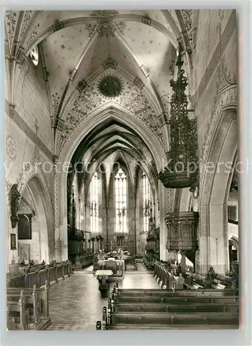 AK / Ansichtskarte Geislingen_Steige Stadtkirche Innenansicht Geislingen_Steige