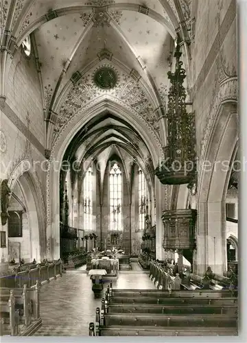 AK / Ansichtskarte Geislingen_Steige Stadtkirche Innenansicht Geislingen_Steige