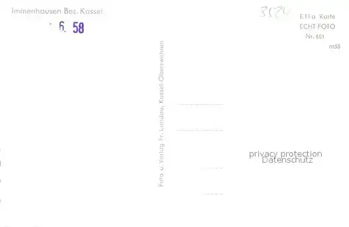 AK / Ansichtskarte Immenhausen_Hessen Panorama Immenhausen Hessen
