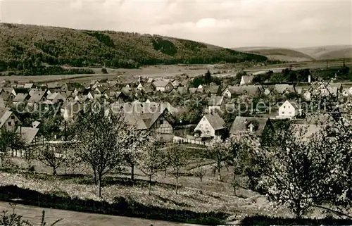 AK / Ansichtskarte Gieselwerder Panorama Gieselwerder