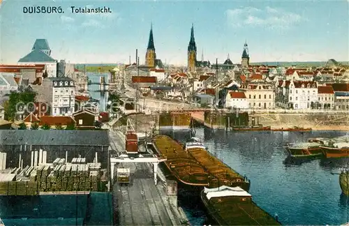 AK / Ansichtskarte Duisburg_Ruhr Totalansicht Duisburg Ruhr