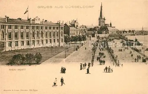 AK / Ansichtskarte Duesseldorf Rhein Werft Duesseldorf