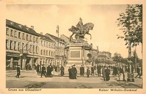 AK / Ansichtskarte Duesseldorf Kaiser Wilhelm Denkmal Duesseldorf