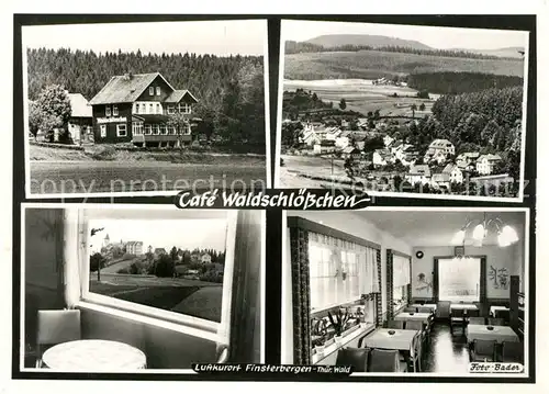 AK / Ansichtskarte Finsterbergen Cafe Waldschloesschen Gaststube Panorama Finsterbergen
