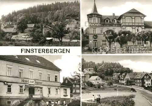 AK / Ansichtskarte Finsterbergen Teilansicht Hotel Zur Linde FDGB Heim Zur Tanne Finsterbergen