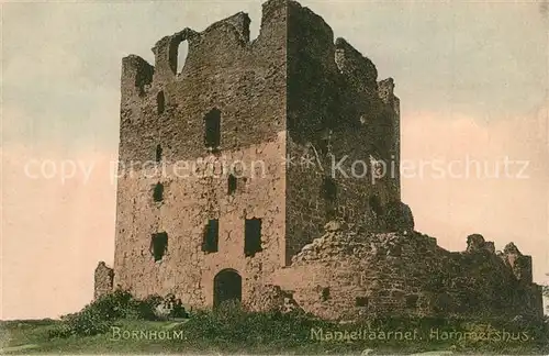 AK / Ansichtskarte Bornholm Hammershus Manteltaarnet Bornholm