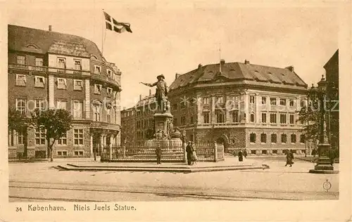 AK / Ansichtskarte Kobenhavn Niels Juels Statue Kobenhavn