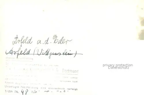 AK / Ansichtskarte Arfeld Ansicht vom Waldrand aus Arfeld