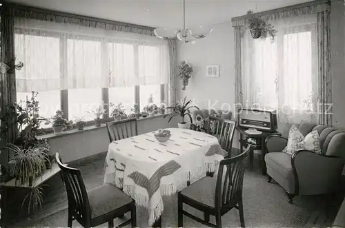 AK / Ansichtskarte Arfeld Pension Knebel Gastraum Arfeld