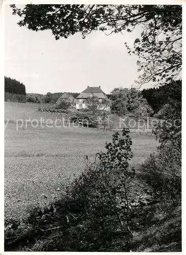 AK / Ansichtskarte Bad_Berleburg Landschaft Bauernhaus am Waldrand Bad_Berleburg