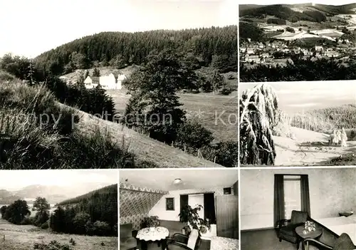 AK / Ansichtskarte Bad_Berleburg Ferienhaus Hainbach Landschaftspanorama Bad_Berleburg