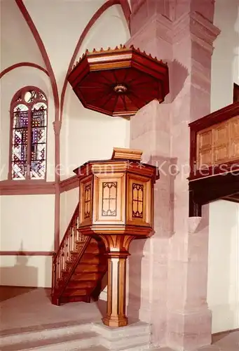 AK / Ansichtskarte Bad_Berleburg Evangelische Kirche Innenansicht Kanzel Bad_Berleburg