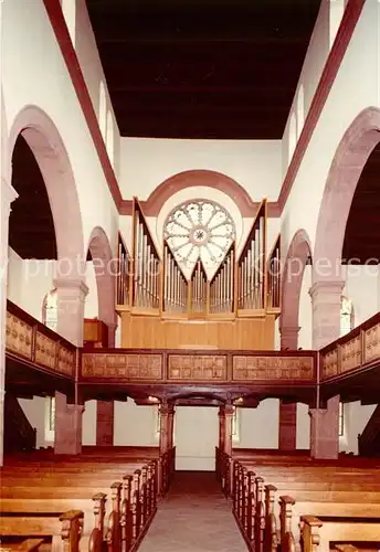 AK / Ansichtskarte Bad_Berleburg Evangelische Kirche Innenansicht Orgel Bad_Berleburg