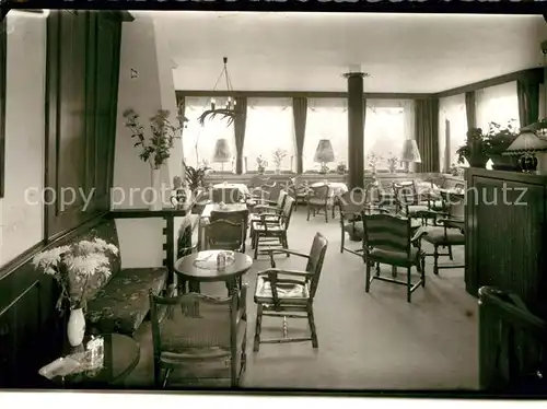 AK / Ansichtskarte Bad_Berleburg Cafe am Rathaus Gastraum Bad_Berleburg