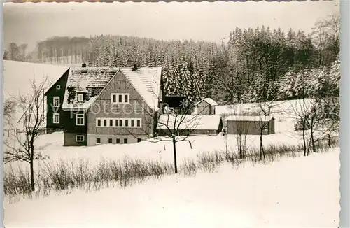 AK / Ansichtskarte Latzbruch Jugendherberge Winterlandschaft Latzbruch