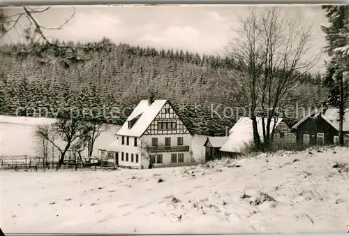 AK / Ansichtskarte Didoll Gasthof Pension Luftkurort Wittgensteiner Bergland Winterlandschaft Didoll