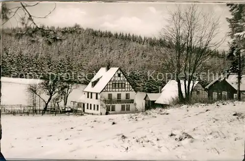 AK / Ansichtskarte Didoll Gasthof Pension Didoll Wittgensteiner Bergland im Winter Didoll