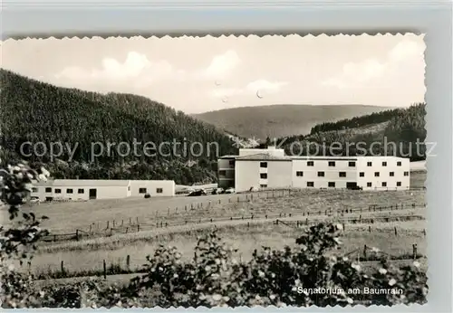 AK / Ansichtskarte Bad_Berleburg Sanatorium am Baumrain Kneippheilbad Wittgensteiner Bergland Bad_Berleburg