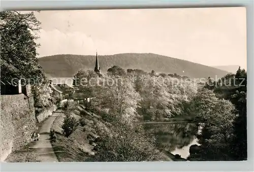 AK / Ansichtskarte Bad_Berleburg Partie im Schlosspark Bad_Berleburg