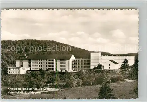 AK / Ansichtskarte Bad_Berleburg Naturheilklinik Odeborn Kneippheilbad Bad_Berleburg