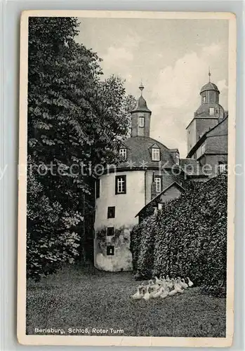 AK / Ansichtskarte Bad_Berleburg Schloss Roter Turm Bad_Berleburg